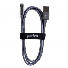 кабели PERFEO Кабель для iPhone, USB - 8 PIN (Lightning), серебро, длина 3 м. (I4306)