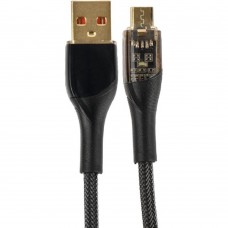 кабели PERFEO Кабель USB А вилка - Micro USB вилка, 20W, нейлон, черный, длина 1 м., PREMIUM (U4020)