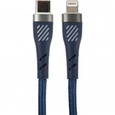 кабели PERFEO Кабель USB C вилка - Lightning вилка, 60W, синий, длина 1 м., POWER (C1003)