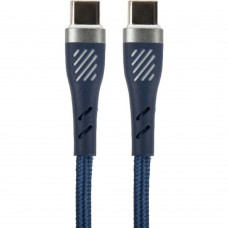 кабели PERFEO Кабель USB C вилка - C вилка, 60W, синий, длина 1 м., POWER (C1103)