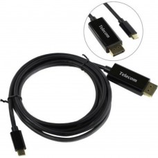 кабели Telecom Кабель USB3.1 Type-Cm --> DP(m) 4K@30Hz, 1.8m <TCC010-1.8M>6937510892174