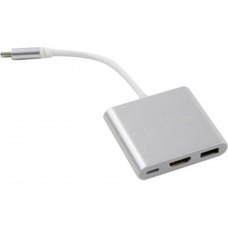 кабели Telecom Кабель-концентратор USB3.1 TypeCm -->HDMI+USB3.0 +PD charging 4K@30Hz <TUC010T>
