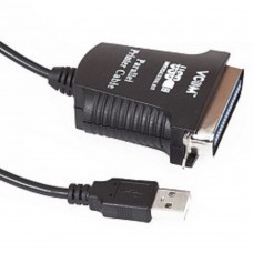 кабели VCOM VUS7052 Кабель-адаптер USB A (вилка) -> LPT (прямое подключение к LPT порту принтера) 1.8m