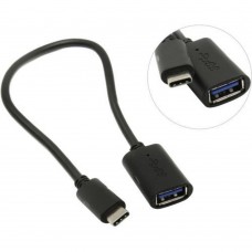 кабели VCOM CU409 Кабель-адаптер USB 3.1 Type-Cm --> USB 3.0 Af , OTG 1,5A , 5,0Gbps , 0,2m 