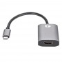 кабели VCOM CU452A Адаптер USB 3.1 Type-Cm --> HDMI A(f) , 4K@60Hz, PD charging, Alum Shell, VCOM <CU452A>4895182218017