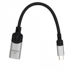 кабели Aдаптер USB 3.1 Type-Cm --> HDMI A(f) 4K@60Hz, 0.15m ,Alum ,VCOM <CU423MV-4K>