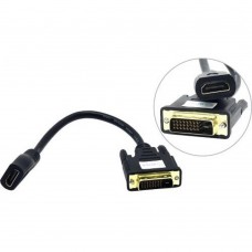 переходник 5bites BC-HDF2DVI Кабель-5bites Адаптер DVI (24+1) M / HDMI F, зол.разъемы