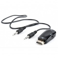 переходники Bion Переходник HDMI - VGA + стерео-аудио, 19M/15F & miniJack 3.5mm BXP-A-HDMI-VGA-02