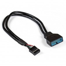Переходник Exegate EX284940RUS Кабель-переходник USB 2.0-USB 3.0 ExeGate EX-CC-U3U2-0.3 (9pin/19pin, 0,3м)