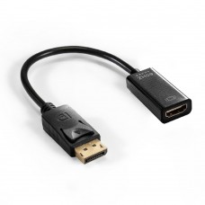 Переходник Exegate EX294707RUS Кабель-переходник DisplayPort-HDMI ExeGate EX-DPM-HDMIF-0.2 (20M/19F, DP1.2 4K@60Hz, 0,2м)
