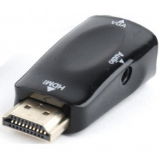 переходник Filum Адаптер HDMI - VGA, 0.15 м., разъемы: HDMI A male-VGA female-mini jack female, пакет. FL-A-HM-VGAF-mjack-1 (894151)