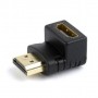 переходник Cablexpert Переходник HDMI-HDMI 19F/19M, угловой  соединитель 90 градусов, золотые разъемы (A-HDMI90-FML)