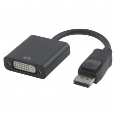 переходник Gembird Переходник DisplayPort - DVI , 20M/19F, пакет черный A-DPM-DVIF-002