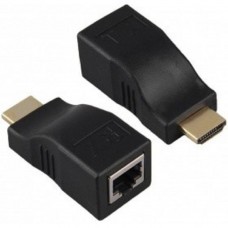 переходник ORIENT HDMI 2.0 extender VE042, удлинитель до 30 м по витой паре, FHD 1080p/3D (Ultra HD 4K до 5 м), HDCP, подключается 1 кабель UTP Cat5e/6, не требуется внешнее питание (30042)