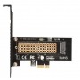 переходник ORIENT C302E, Переходник PCI-Ex1->M.2 M-key NVMe SSD, тип 2230/2242/2260/2280, 2 планки крепления в комплекте (31152)