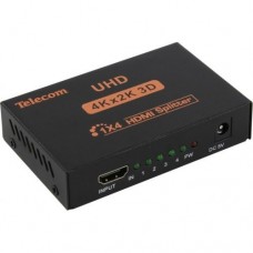 Переходник Telecom Разветвитель HDMI 1=>4 4k@30Hz <TTS7005> 6937510891733