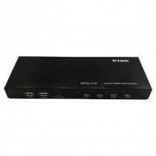 Переключатель D-Link DKVM-410H/A2A 4-портовый KVM-переключатель с портами HDMI и USB