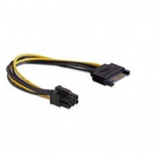 кабели Cablexpert Разветвитель питания SATA->PCI-Express 6pin, для подключения в/к PCI-Е (6pin) к б/п ATX (CC-PSU-SATA)