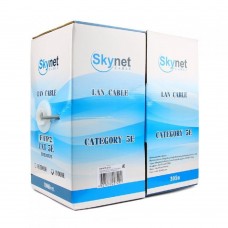 Кабель SkyNet Кабель FTP indoor 4x2x0,48, медный, FLUKE TEST, кат.5e, однож., 305 м, box, серый CSS-FTP-4-CU