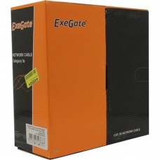 Кабель Exegate EX281812RUS Кабель Exegate  FUTP4-C5e-CCA-S24-IN-PVC-GY-100 FTP 4 пары кат.5e CCA, 24AWG, экран, бухта 100м, серый, PVC