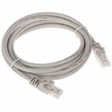 Коммутационный шнур Патч-корд Bion BPC-U5E101-0.5M U/UTP, Cat.5e, AWG 26 (7/0,16мм), CCA, многожильный, PVC, 0,5м, серый