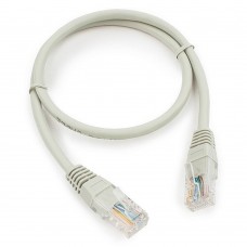 Коммутационный шнур Cablexpert Патч-корд медный UTP PP10-0.5M кат.5, 0.5м, литой, многожильный (серый)