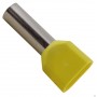 сжим Iek UTE10-D2-3-100 Наконечник-гильза НГИ2 1,0-10 с изолированным фланцем (желтый) (100 шт)