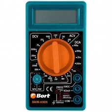 Инструменты Bort BMM-600N Мультиметр 91271167 { Диапазон постоянного напряжения 0-1000 тип, диапазон  постоянного тока 0-10 тип, диапазон  переменного напряжения 0-750 тип, 0.1 кг }
