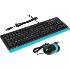 Клавиатура Клавиатура + мышь A4Tech Fstyler F1010 клав:черный/синий мышь:черный/синий USB Multimedia 1147546
