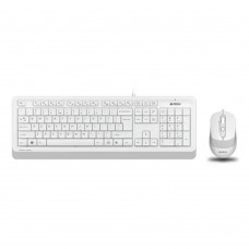 Клавиатура Клавиатура + мышь A4Tech Fstyler F1010 клав:белый/серый мышь:белый/серый USB Multimedia 1147556