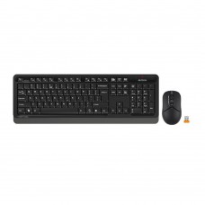 Клавиатура A-4Tech Клавиатура + мышь A4Tech Fstyler FG1012 клав:черный/серый мышь:черный USB беспроводная Multimedia 1599033