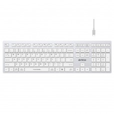 Клавиатура Клавиатура A4Tech Fstyler FBX50C белый USB беспроводная BT/Radio slim Multimedia (FBX50C WHITE)
