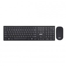 Acer Acer OKR030 ZL.KBDEE.005 Комплект (клавиатура + мышь) Combo wilreless USB  slim black 