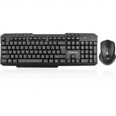 Клавиатура Defender Клавиатура + мышь Jakarta C-805 RU Беспроводной набор, черный, полноразмерный 45805/45804