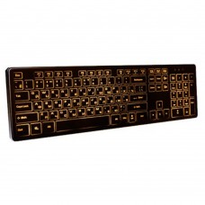 Клавиатура Dialog Katana Клавиатура KK-ML17U BLACK  - Multimedia, с янтарной подсветкой клавиш, USB, черная       