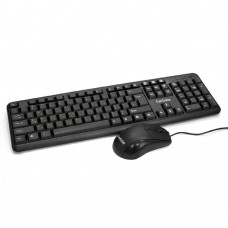 Клавиатуры Exegate EX286204RUS Комплект ExeGate Professional Standard Combo MK120 (клавиатура влагозащищенная 104кл.+ мышь оптическая 1000dpi,3 кнопки и колесо прокрутки; USB,длина кабелей 1,5м,черный,ColorBox) 