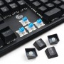 Клавиатура Клавиатура игровая Gembird KB-G550L {USB, бирюзовый металлик, переключатели Outemu Blue, 104 клавиши, подсветка 7 цветов 20 режимов, FN, кабель тканевый 1.8м}