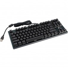 Клавиатура Клавиатура механическая Gembird KB-G540L {USB, черн, переключатели Outemu Blue, 87 клавиши, подсветка Rainbow 9 режимов, FN, кабель тканевый 1.8м}