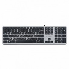 Клавиатура Клавиатура ноутбучного типа  Gembird KB-8420,{USB, ножничный механизм, клавиши управления громкостью, 104 клавиши, кабель 1,5м}					