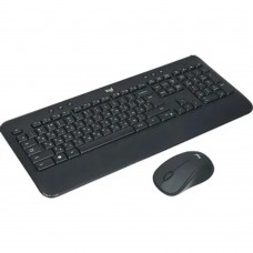 Клавиатура 920-008686 Logitech Клавиатура + мышь MK540 Advanced, USB, беспроводной, черный оригинальная заводская гравировка RU/LAT