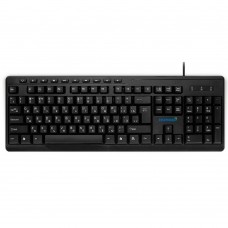 Клавиатуры NORBEL NKB 001, Клавиатура проводная полноразмерная, USB, 104 клавиши + 10 мультимедиа клавиш, ABS-пластик, длина кабеля 1,8 м, цвет чёрный