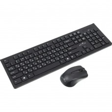 Клавиатура Клавиатура + мышь Oklick 250M Black USB  беспроводная slim 997834