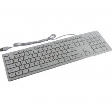 Клавиатура Клавиатура Oklick 500M белый USB slim Multimedia  1061586