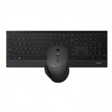 Клавиатура Клавиатура + мышь Rapoo 9500M клав:черный мышь:черный USB беспроводная Bluetooth/Радио slim 18892