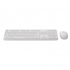 Клавиатура Клавиатура + мышь Rapoo X260S клав:белый мышь:белый USB беспроводная 