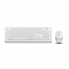 Мышь Клавиатура и мышь Wireless A4Tech FG1010 WHITE бело-серая, USB 1147575