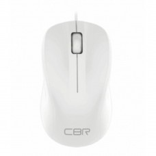 Мышь CBR CM 131 White, Мышь проводная, оптическая, USB, 1200 dpi, 3 кнопки и колесо прокрутки, ABS-пластик, длина кабеля 2 м, цвет белый