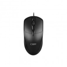 Мышь CBR CM 121 Black, Мышь проводная, оптическая, USB, 1000 dpi, 3 кнопки и колесо прокрутки, длина кабеля 2 м, цвет чёрный