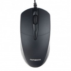 Клавиатуры, мыши Гарнизон Мышь GM-220XL, USB, чип- Х, черный, 2м,1000 DPI, 2кн.+колесо-кнопка