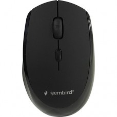 Мышь Gembird MUSW-354 {Мышь беспроводная, черный, бесш.клик, soft touch,3кн.+колесо-кнопка, 2400DPI, 2,4ГГц}